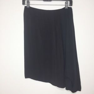 James Perse black skirt casual asymmetrical